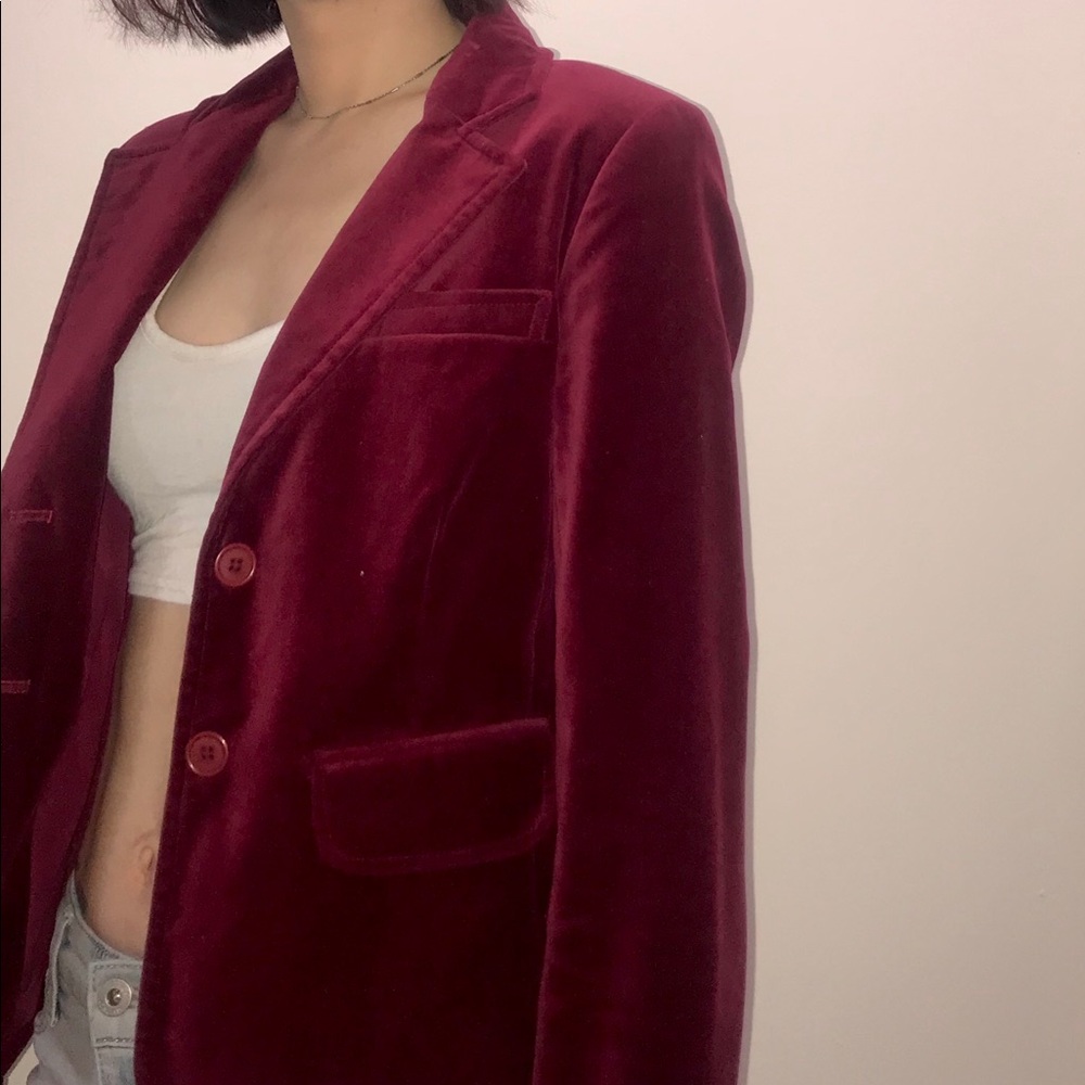 Red Velvet Blazer